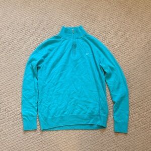 Vineyard Vines Turquoise Cowl Neck Sweater